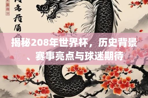 揭秘208年世界杯，历史背景、赛事亮点与球迷期待