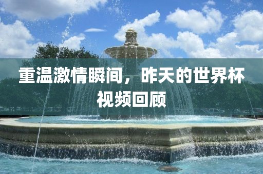 重温激情瞬间，昨天的世界杯视频回顾