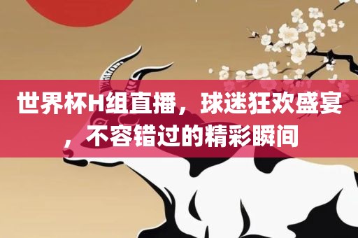 世界杯H组直播，球迷狂欢盛宴，不容错过的精彩瞬间