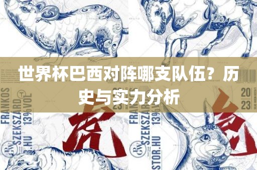 世界杯巴西对阵哪支队伍？历史与实力分析