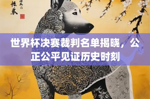 世界杯决赛裁判名单揭晓，公正公平见证历史时刻