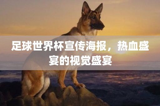 足球世界杯宣传海报，热血盛宴的视觉盛宴