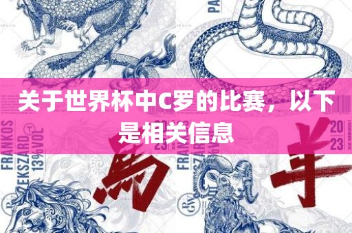 关于世界杯中C罗的比赛，以下是相关信息