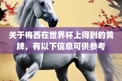 关于梅西在世界杯上得到的黄牌，有以下信息可供参考
