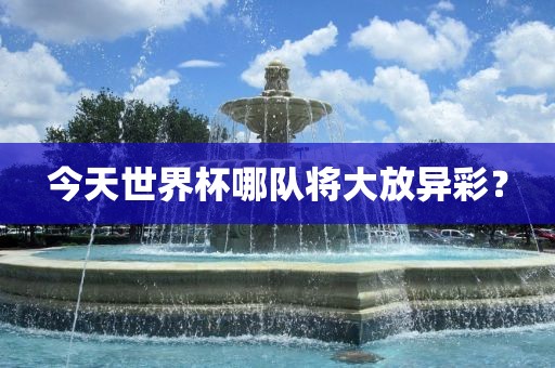 今天世界杯哪队将大放异彩？