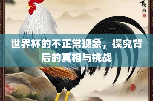 世界杯的不正常现象，探究背后的真相与挑战