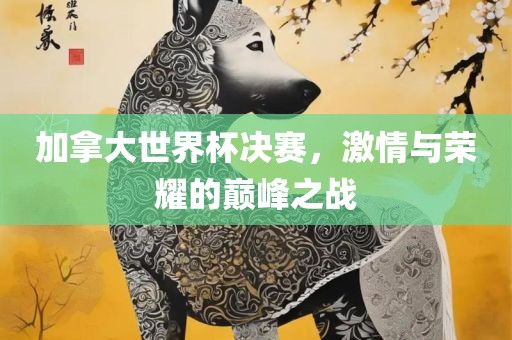 加拿大世界杯决赛，激情与荣耀的巅峰之战