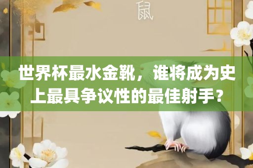 世界杯最水金靴，谁将成为史上最具争议性的最佳射手？