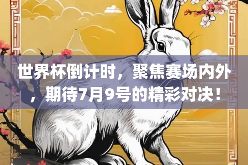 世界杯倒计时，聚焦赛场内外，期待7月9号的精彩对决！