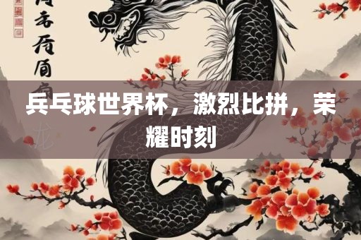 兵乓球世界杯，激烈比拼，荣耀时刻