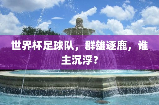 世界杯足球队，群雄逐鹿，谁主沉浮？