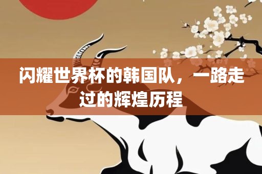闪耀世界杯的韩国队，一路走过的辉煌历程