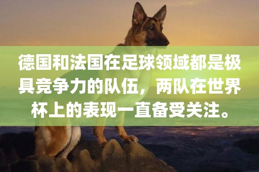 德国和法国在足球领域都是极具竞争力的队伍，两队在世界杯上的表现一直备受关注。