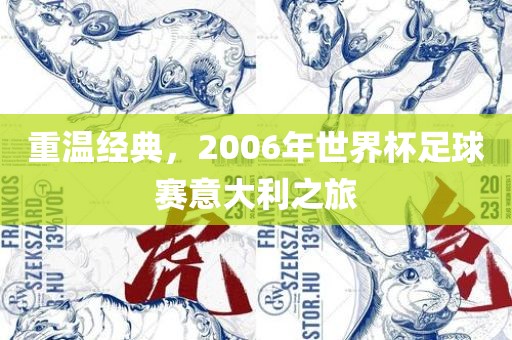 重温经典，2006年世界杯足球赛意大利之旅