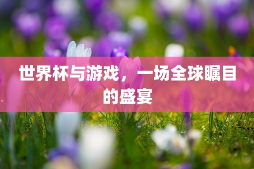 世界杯与游戏，一场全球瞩目的盛宴