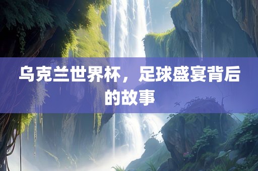 乌克兰世界杯，足球盛宴背后的故事