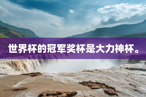 世界杯的冠军奖杯是大力神杯。