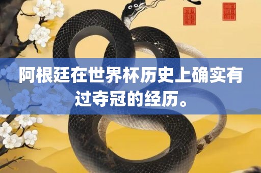 阿根廷在世界杯历史上确实有过夺冠的经历。