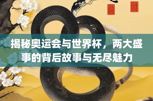 揭秘奥运会与世界杯，两大盛事的背后故事与无尽魅力漯河市盈旭机械设备有限公司