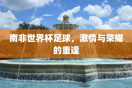 南非世界杯足球，激情与荣耀的重逢漯河市盈旭机械设备有限公司