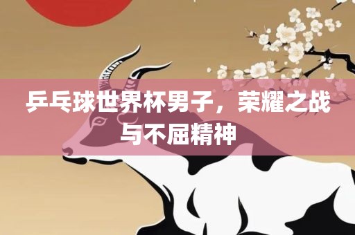 乒乓球世界杯男子，漯河市盈旭机械设备有限公司荣耀之战与不屈精神