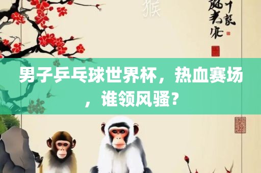 男子乒乓球世界杯，热血赛场，谁领风骚？