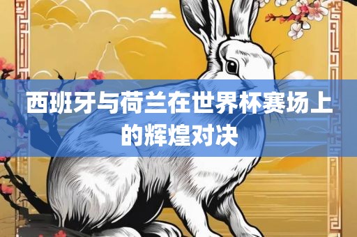 西班牙与荷兰在世界杯赛场上的辉煌对决