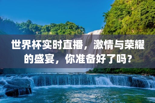 世界杯实时直播，激情与荣耀的盛宴，你准备好了吗？