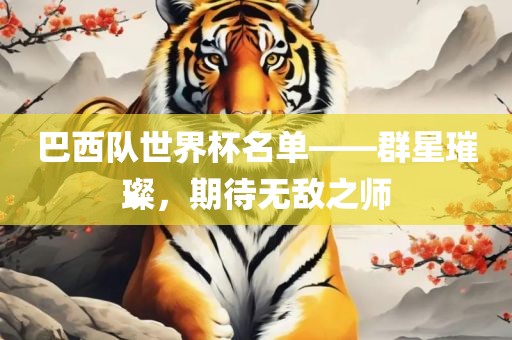 巴西队世界杯名单——群星璀璨，期待无敌之师漯河市盈旭机械设备有限公司