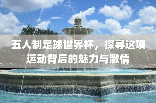 五人制足球世界杯，探寻这项运动背后的魅力与激情漯河市盈旭机械设备有限公司