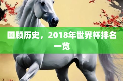 回顾历史，2018年世界杯排名一览