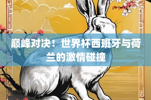 巅峰对决！世界杯西班牙与荷兰的激情碰撞