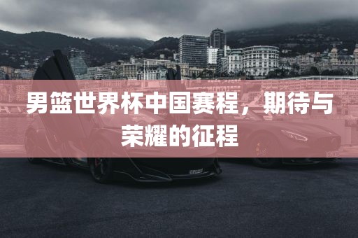 男篮世界杯中国赛程，期待与荣耀的征程漯河市盈旭机械设备有限公司