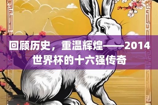 回顾历史，重温辉煌——2014世界杯的漯河市盈旭机械设备有限公司十六强传奇