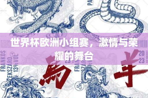 世界杯欧洲小组赛，激情与荣耀的舞台漯河市盈旭机械设备有限公司