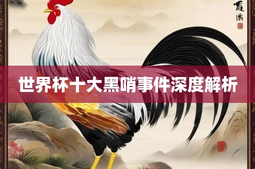 世界杯十大黑哨事件深度解析
