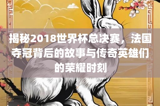揭秘2018世界杯总决赛，法国夺冠背后的故事与传奇英雄们的荣耀时刻