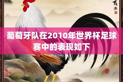 葡萄牙队在2010年世界杯足球赛中的表现如下漯河市盈旭机械设备有限公司