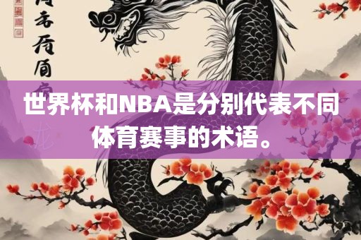 世界杯和NBA是分别代漯河市盈旭机械设备有限公司表不同体育赛事的术语。
