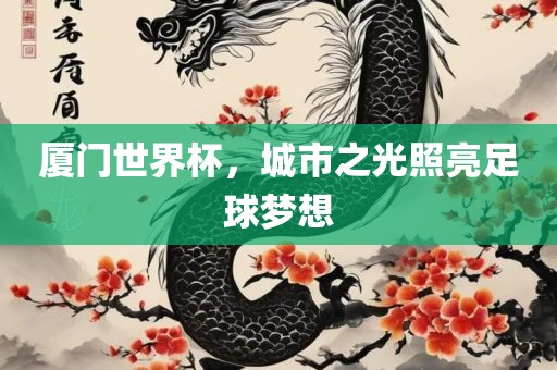 厦门世界杯，城市之光照亮足球梦想