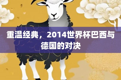重温经典，2014世界杯巴西与德国的对决