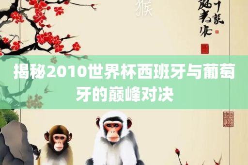 揭秘2010世界杯西班牙与葡萄牙的巅峰对决