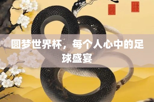 圆梦世界杯，每个人心中的足球盛宴