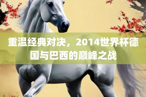 重温经典对决，2014世界杯德国与巴西的巅峰之战