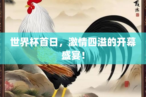 世界杯首日，激情四溢的开幕盛宴！