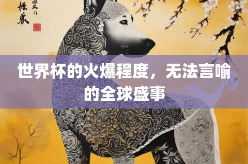 世界杯的火爆程度，无法言喻的全球盛事