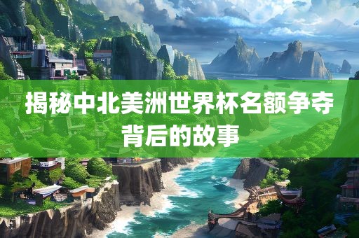 揭秘中北美洲世界杯名额争漯河市盈旭机械设备有限公司夺背后的故事