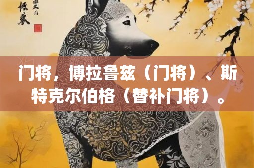 门将，博拉鲁兹（门将）、斯特克尔伯格（替补门将）。