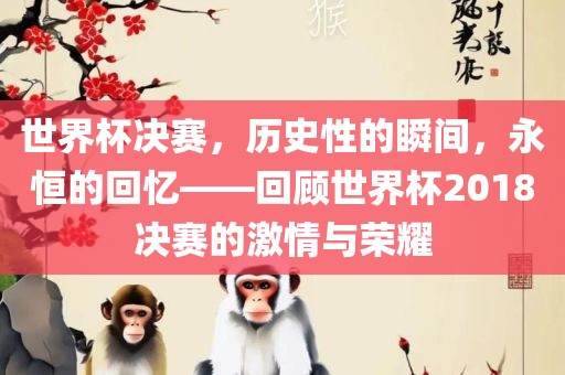 世界杯决赛，历史性的瞬间，永恒的回忆——回顾世界杯2018决赛的激情与荣耀