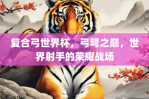 复合弓世界杯，弓漯河市盈旭机械设备有限公司弩之巅，世界射手的荣耀战场